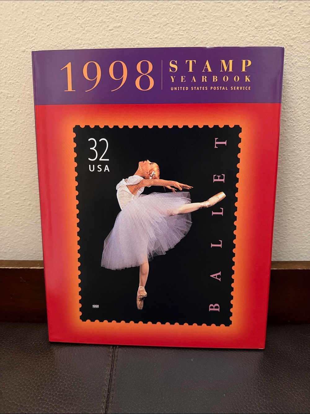 Vintage 1998 Stamp Yearbook Hardcover Commemorative Book Published by USPS